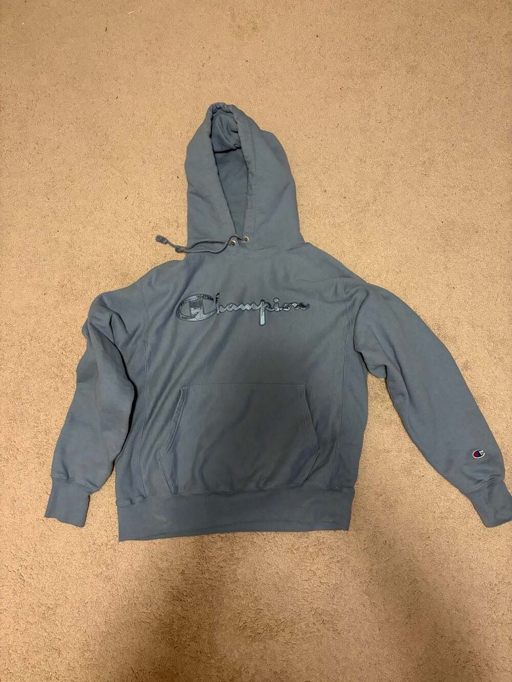 Champion Reverse Weave Men's Script Logo Pullover Hoodie